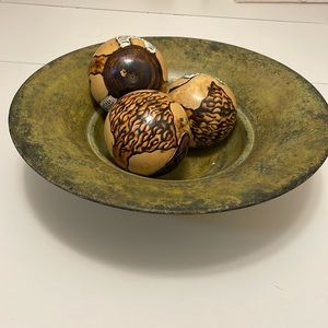 Rustic metal bowl